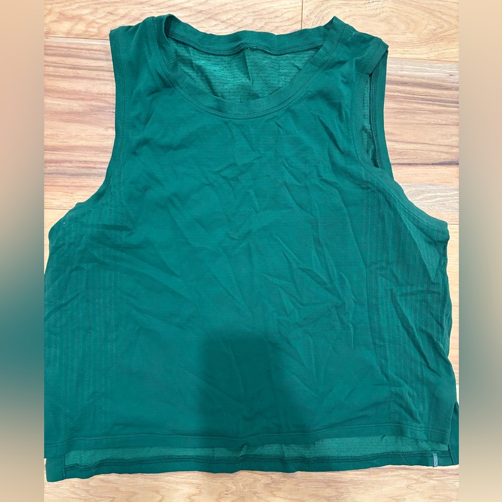 Lululemon Green Train to Be Tank